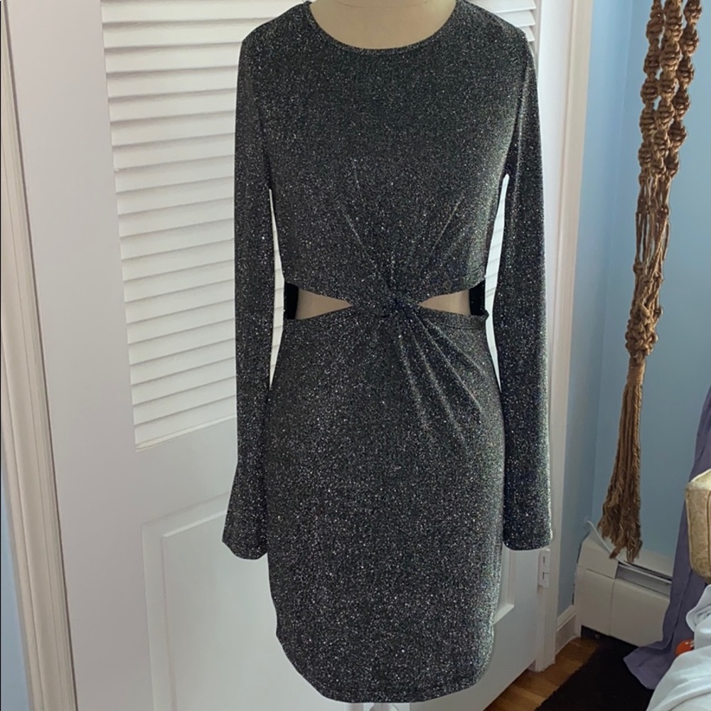 Long sleeve sparkly dress